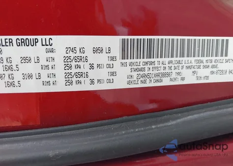 2010 Dodge Grand Caravan Sxt z USA, uszkodzony, nr VIN 2D4RN5D1XAR388907